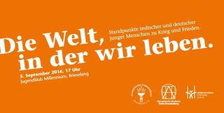 Flyer zur Veranstaltung „Die Welt, in der wir leben“