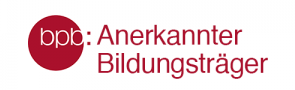 Logo: Bundeszentrale für politische Bildung als anerkannter Bildungsträger Zu sehen ist das Logo der Bundeszentrale für politische Bildung als anerkannter Bildungsträger.