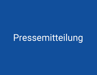 Humanistischer Verband Berlin-Brandenburg: Pressemitteilung Auf dunkelblauem Hintergrund ist in Weiß das Wort „Pressemitteilung“ zu lesen.