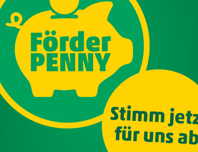 Logo Förderpenny mit Sparschwein