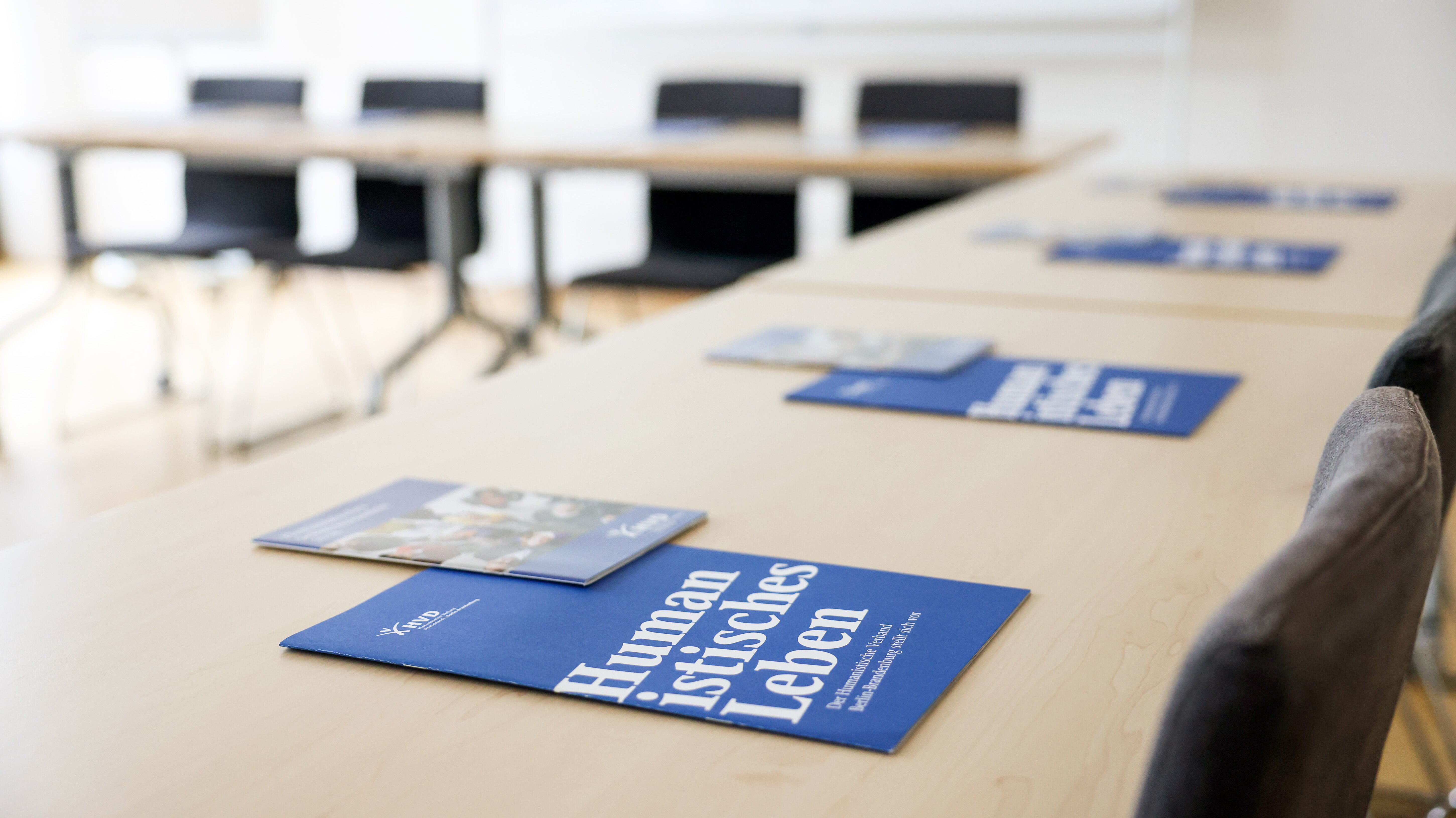 Seminarraum für Fortbildungen in der Abteilung Bildung - Humanistische Lebenskunde / Foto: Anne Gastmann