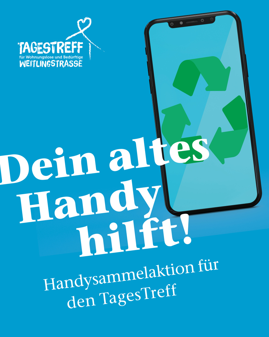 Aufruf zum Spenden des alten Handys