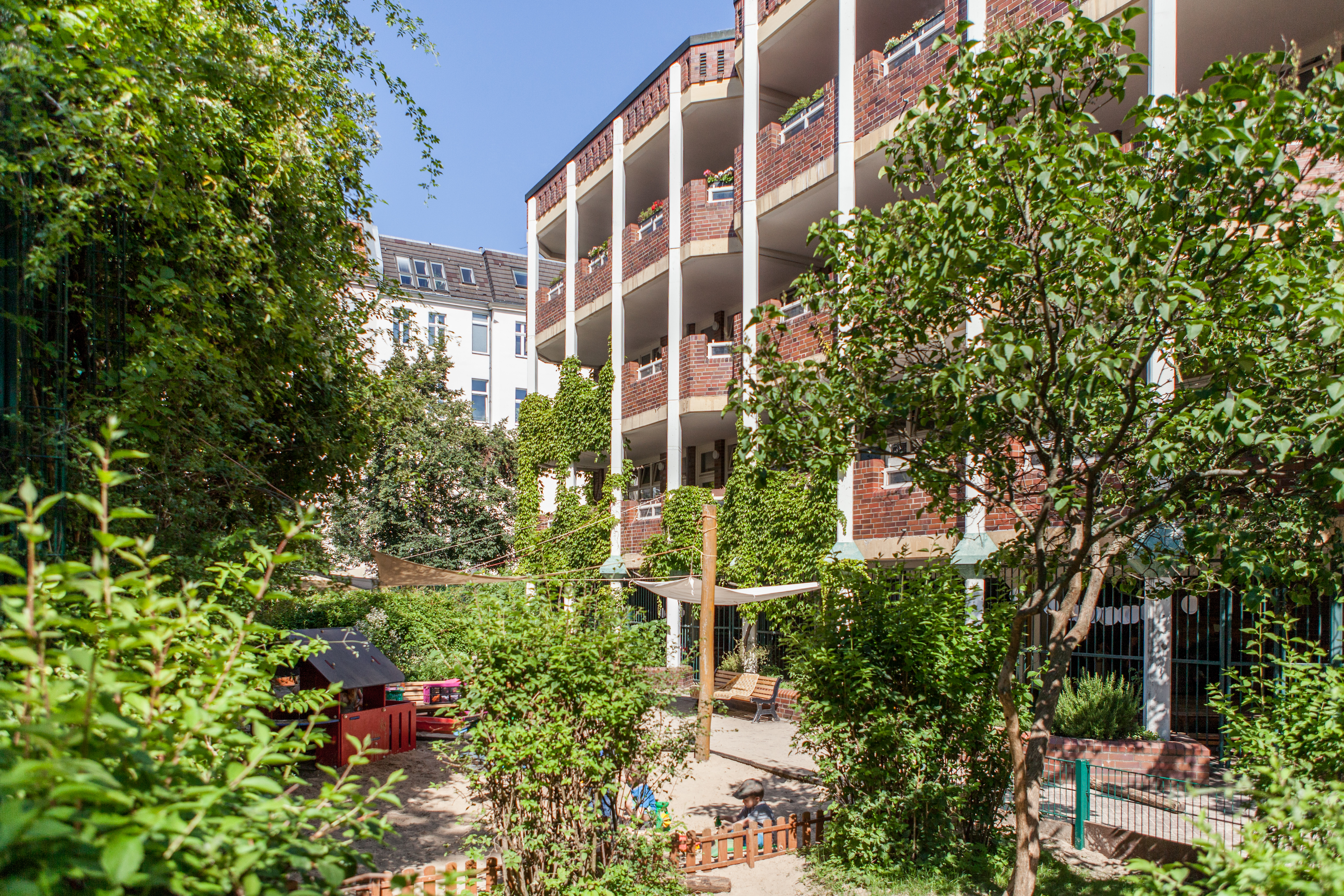 Foto Außenbereich Kita Sponholzstraße