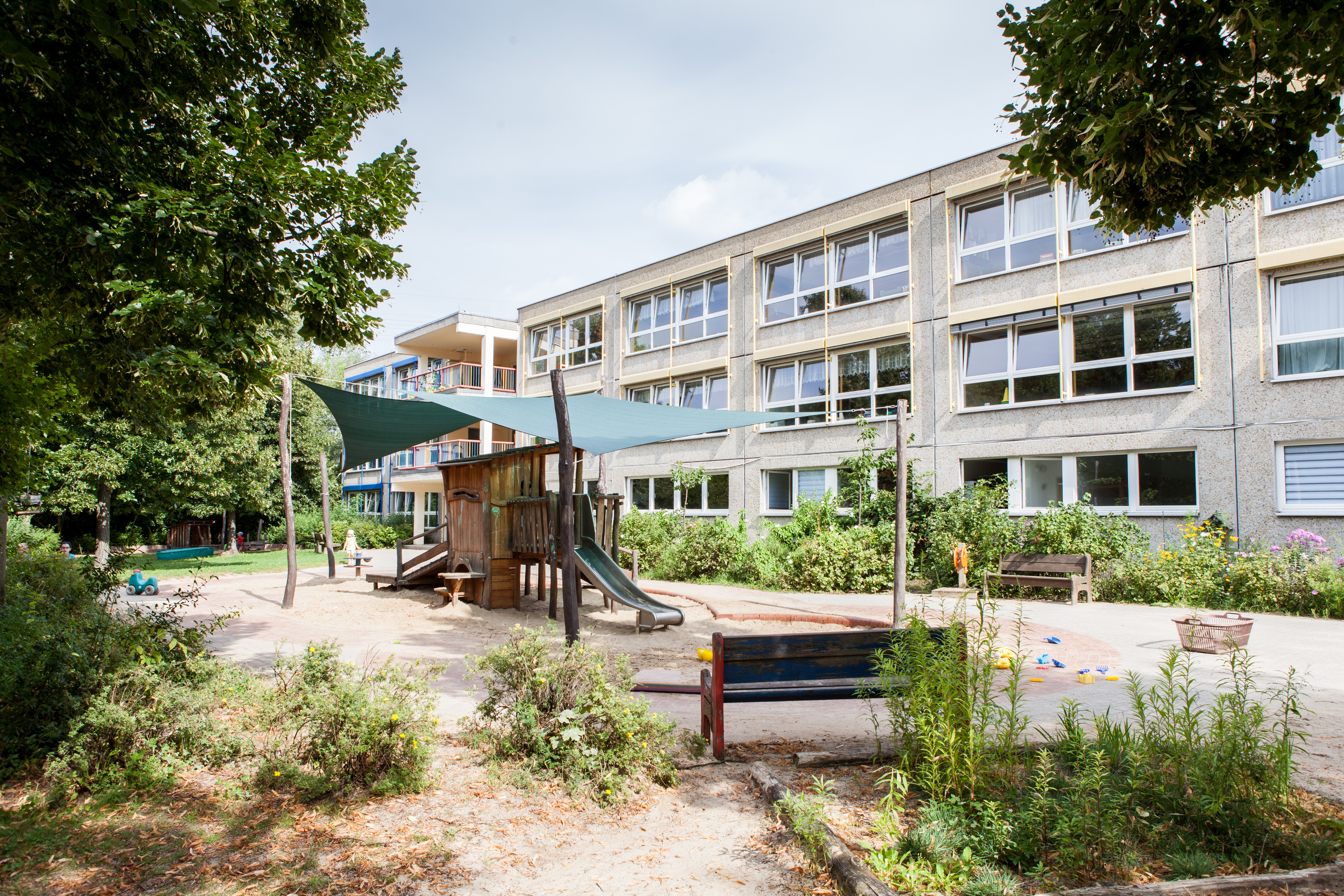 Foto Außenansicht Kita Waldheimer Straße