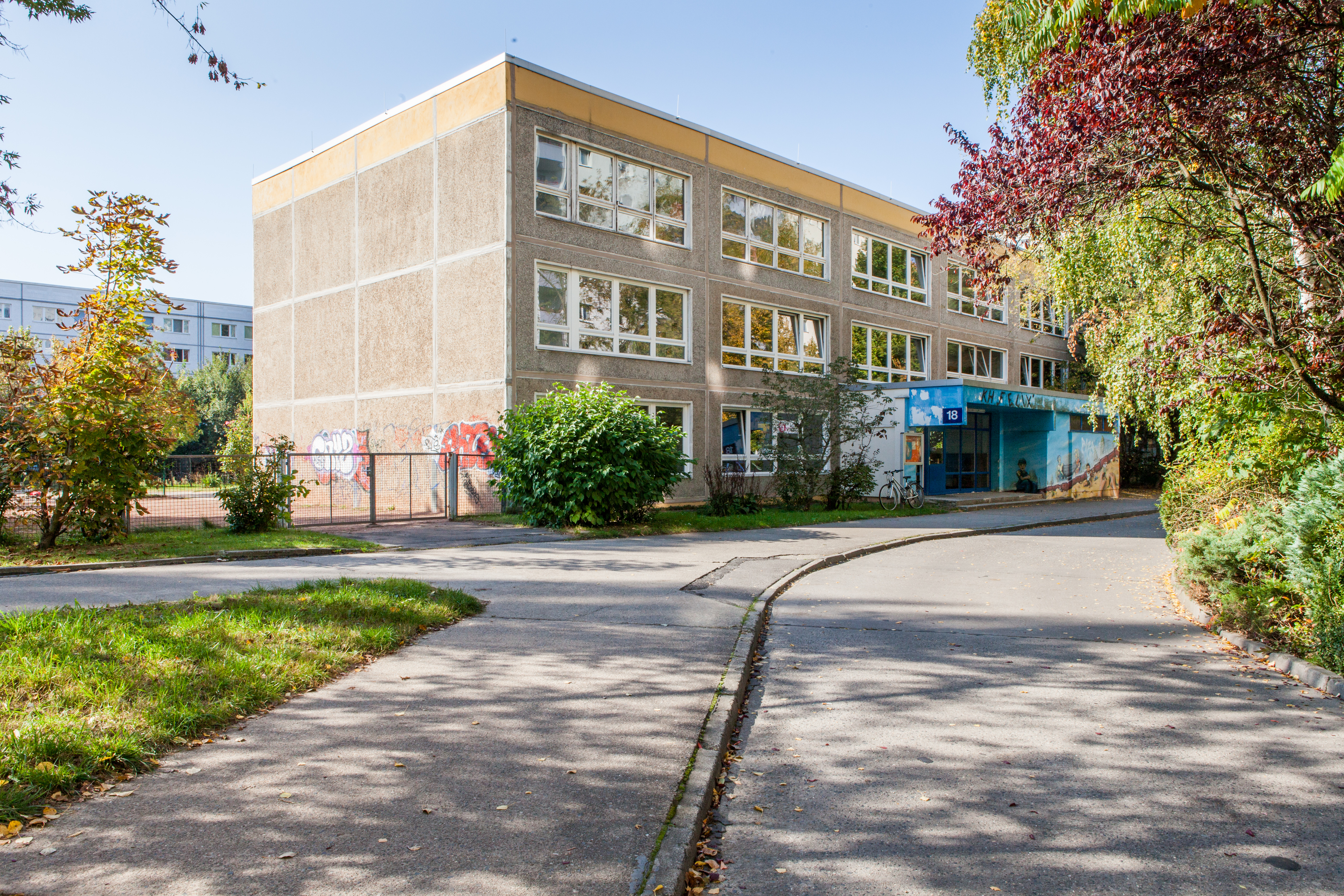 Foto Außenansicht Gebäude Kita Zühlsdorfer Straße
