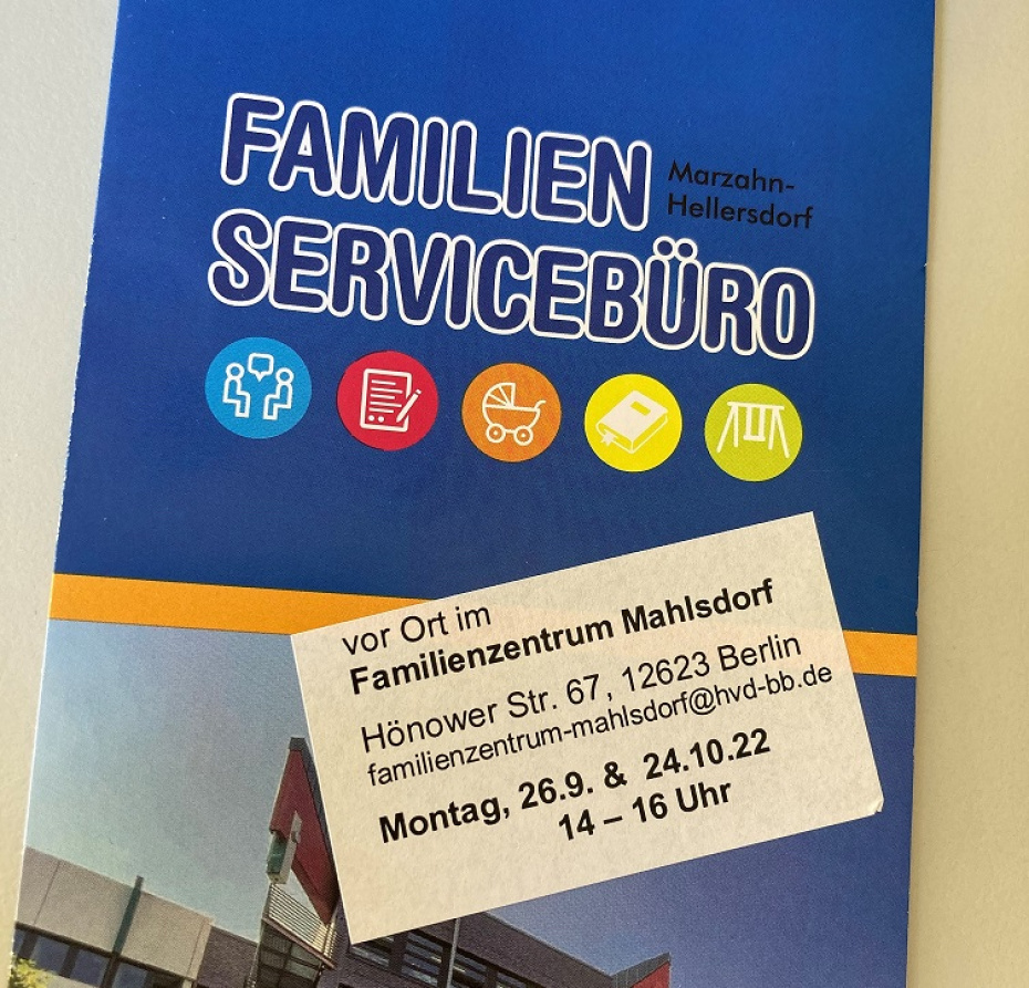 Familienservicebüro im Familienzentrum Mahlsdorf