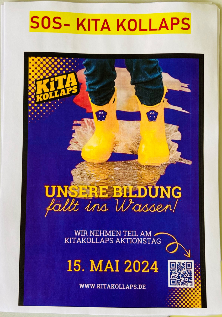 SOS- KITA KOLLAPS in Brandenburg 15.05.2024
