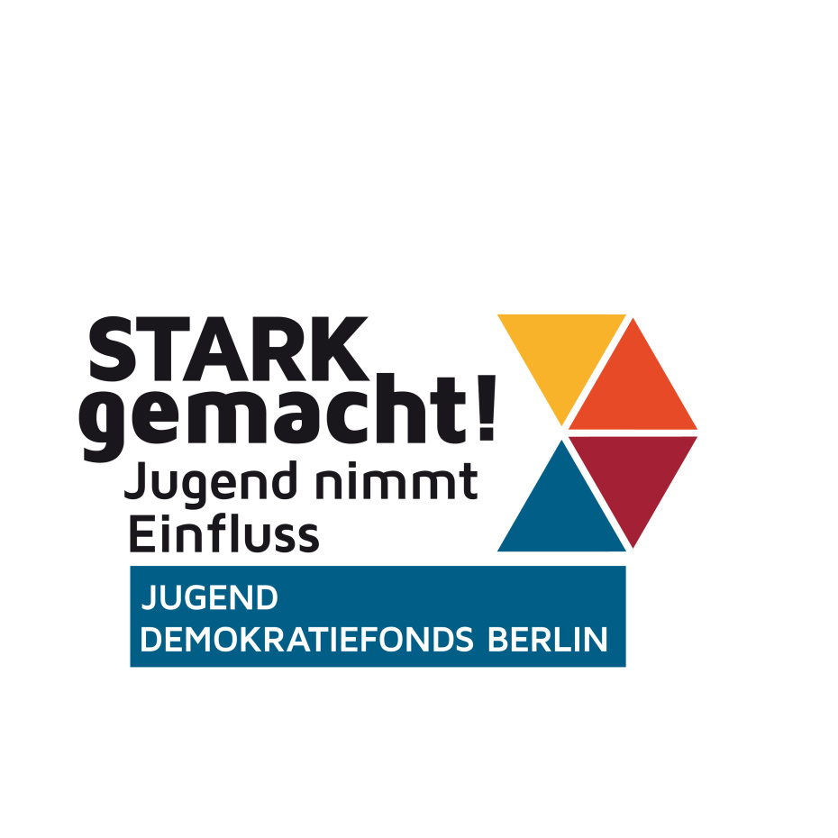 Das Logo von STARK gemacht - Jugend nimmt Einfluss, hier der Jugenddemokratiefonds.