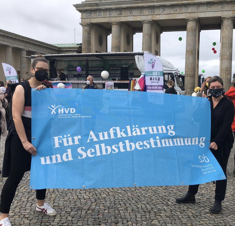 Aktionstag für sexuelle Selbstbestimmung am 18.09.2021 in Berlin