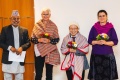 Dr. Dharma Bhusal, Andrea Käthner-Isemeyer, Frau In-Sun Kim, Sabine Sebayang (v.l.n.r.)