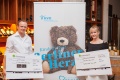 Die Firmen Fahrzeugpflege Szidat und Matthias Müller Firma SHF überreichten dem Berliner Herz ihre Spendenschecks