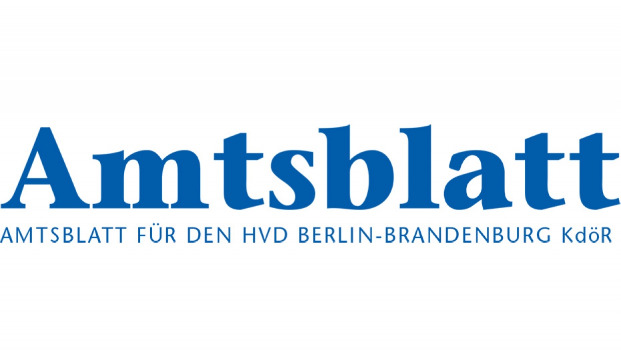 Amtsblatt | Humanistischer Verband Berlin-Brandenburg | Humanistisch.de