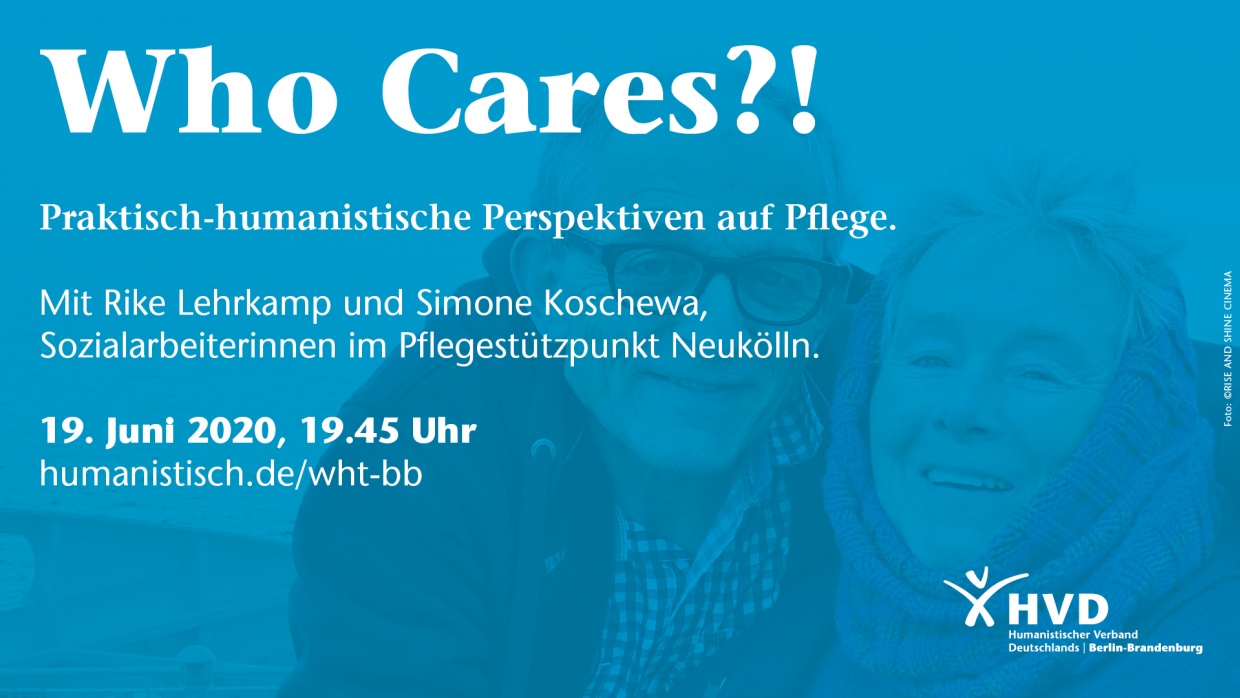 Rike Lehrkamp und Simone Koschewa vom Pflegestützpunkt Neukölln diskutieren die Care-Seiten des deutschen Pflegesystems.
